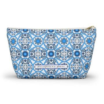 Ravello Tiles Ceramic Travel Bag Accessory Pouch w T-bottom - AMALFITANA STORE